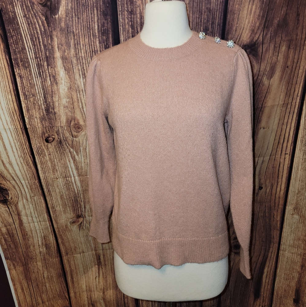 Ann Taylor Factory Sweater Size MP Mauve Pink